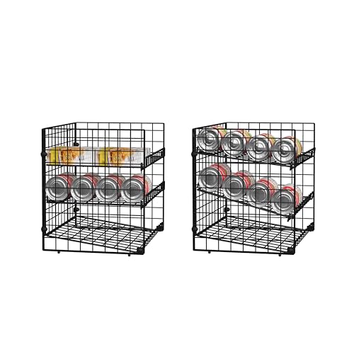 3 Tier Stackable Can Rack Organizer (2 Count)