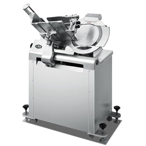 MS 14A 2550W Floor Model 110V Commercial Automatic Electric Meat Slicer with Stainless Steel Blade (14-Inch Blade)