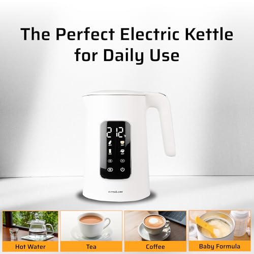 LCD Electric Kettle 1100W (EK White LCD)