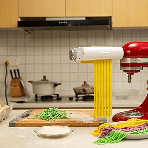 Pasta Maker Attachment 3 in 1 Set for KitchenAid Stand Mixers Included Pasta Sheet Roller (White)