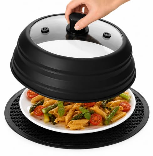10.8 Inch Microwave Splatter Cover & Silicone Mat