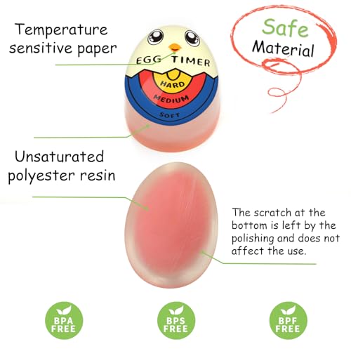 Egg Timer that Goes in Water for Boiling Eggs (Tricolor Green)