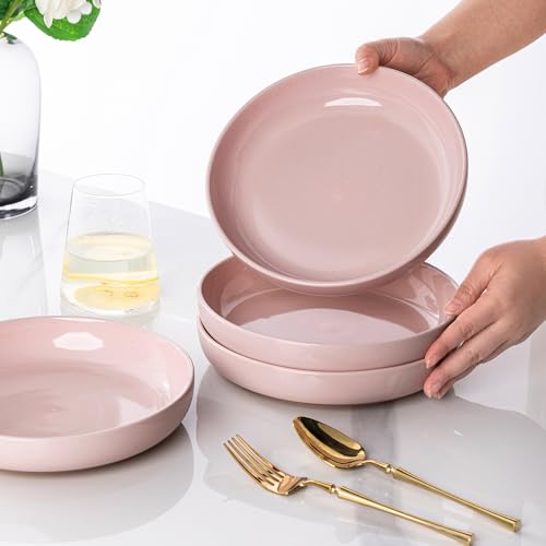 8.75'' Large Ceramic Pasta Bowls (Cloud Pink(8.75inch))