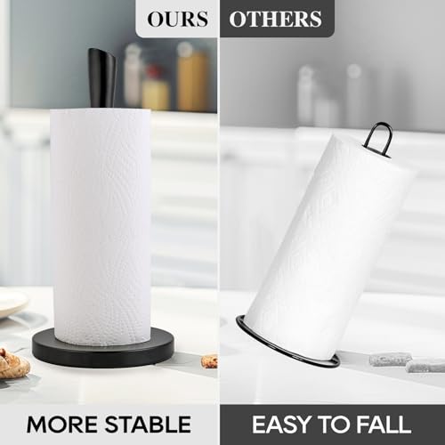 Stainless Steel Paper Towel Holder (Black Stainless Steel)