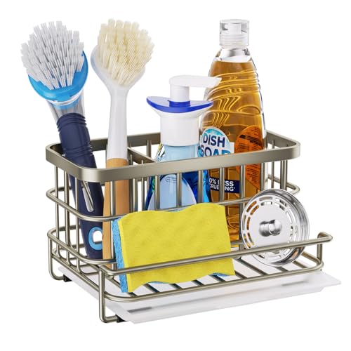 Kitchen Sink Caddy Organizer (Brushed Nickel)