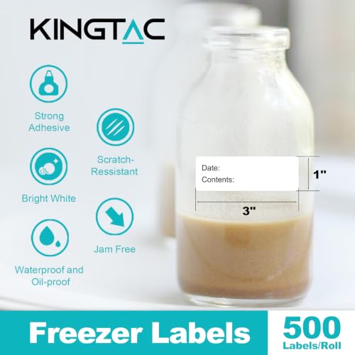 500pcs Food Labels (Frz-1''x3''-500 Pcs)