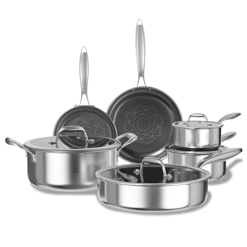10pcs Pots and Pans Set Non Stick