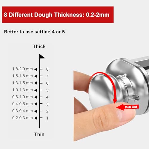 Pasta Roller for Kitchenaid Stand Mixer (1-Piece Set (Roller Only))