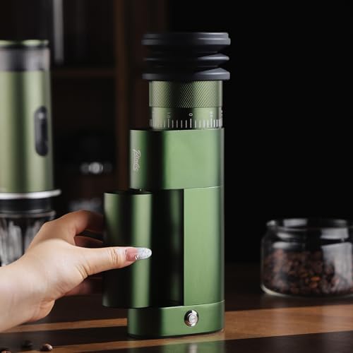 DM09 Coffee Grinder Electric with CNC Steel Burr (Green)