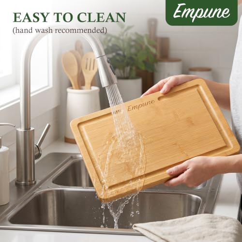 Bamboo Cutting Boards for Kitchen (Natural Bamboo)