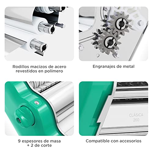 Classic 260 Pasta Maker Machine (Green)