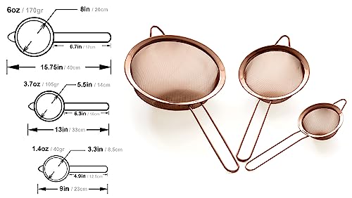 Strainer Set Fine Mesh
