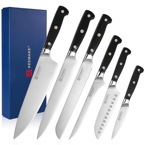 Chef Knife Set (Black 6pcs)
