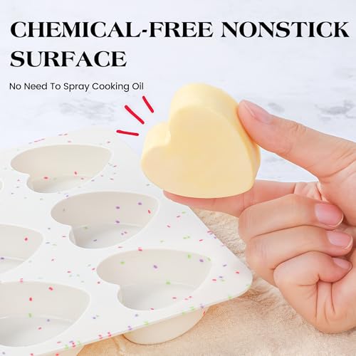 2 Inch Small Heart Shaped Silicone Molds for Chocolate (Heart / 2 inch)