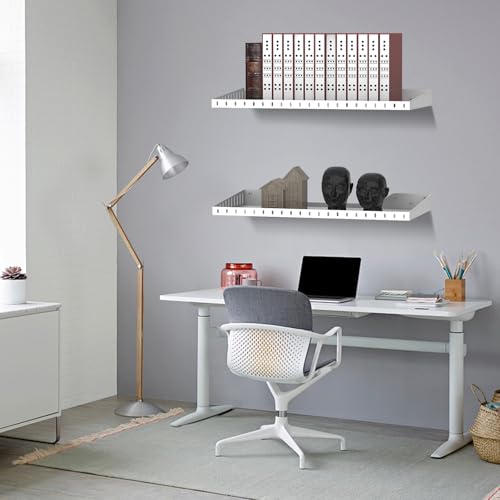 12 x 24 Inch Garage Wall Shelves (White)
