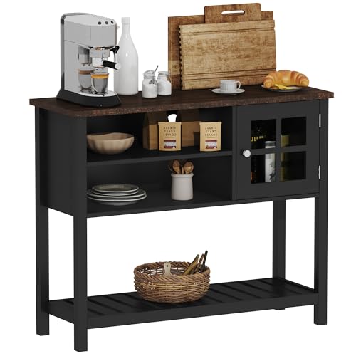 Farmhouse Coffee Bar Cabinet (Black)