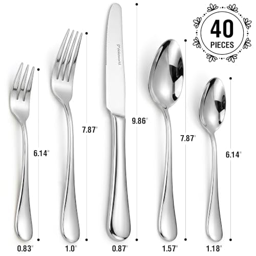 Stainless Steel Flatware (Modern Metallic)