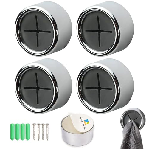 iBetterLife Adhesive Towel Holder for Kitchen (Adhesive Kitchen Towel Hook, Grey)