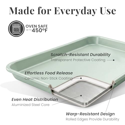 8 Piece Stackable Bakeware Set (Sage)