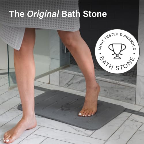 Home Stone Bath Mat (Rain Slate / 1 Pack)