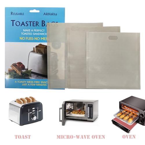 Reusable Toaster Bags 12 Pack Non (Mixed Set)
