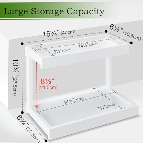Counter Shelf Organizer (White / Medium)
