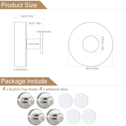 Suction Cup Hooks for Shower