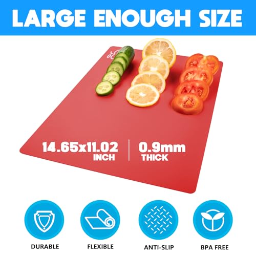 4 Pieces Flexible Cutting Boards (Multicolor Regular / 4PC)