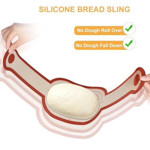 Silicone Bread Sling (2 Pcs Red Oval)