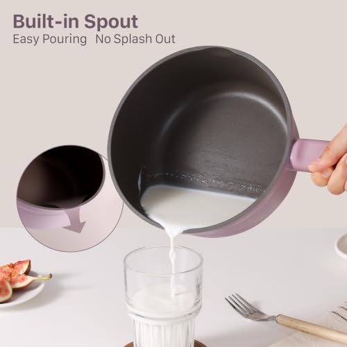 20Pcs Nonstick Pots and Pans Set (Lavender Purple / L)