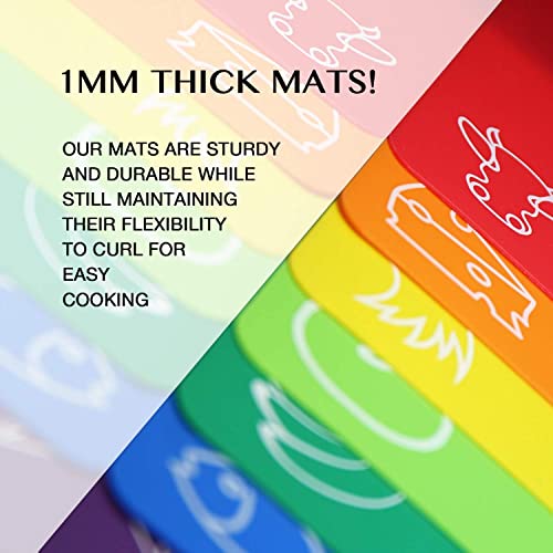Plastic Cutting Boards for Kitchen (Multi colors)