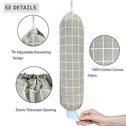 Plastic Bag Holder (Check Gray)