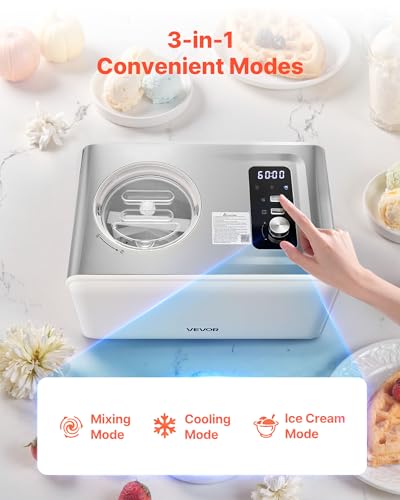 Automatic Ice Cream Maker with Built (Horizontal 2 Quart)