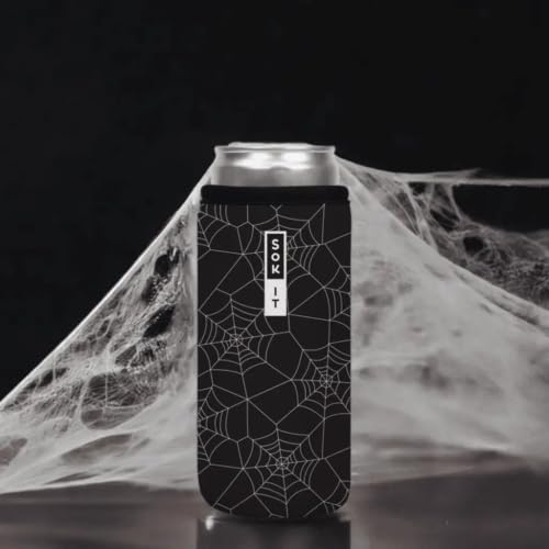 CanSok Sleeve for Beer & Soda Insulated Neoprene Cover (Spidey Sense / 12oz Can Sleeve)