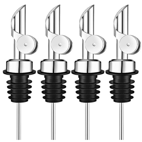 Pafuen 4 Pack Liquor Pour Spout (Silver)