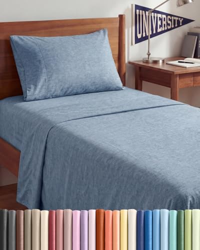 Twin XL 3 Piece Sheet Set (39 - Heathered Blue / Twin XL)