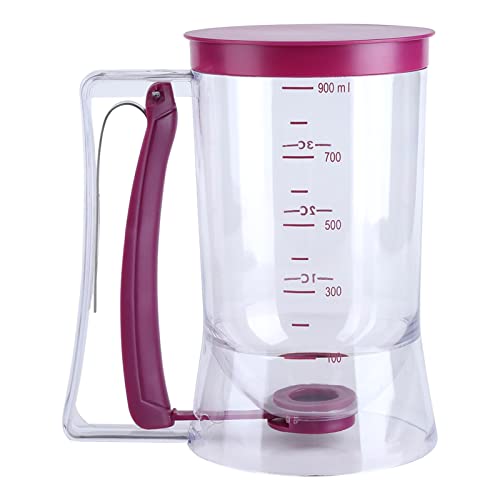 Pancake Batter Dispenser Measuring Cup 900mL Manual for Cupcakes Pancakes Waffles Easy Pour Baking Tool Kitchen Accessory