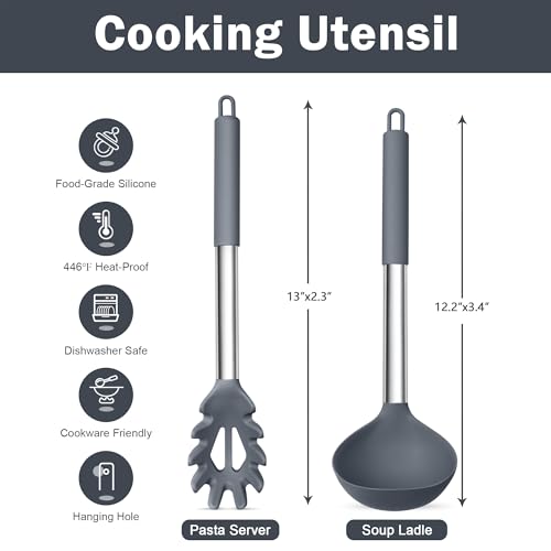 Silicone Pasta Fork and Ladle (2 Count)