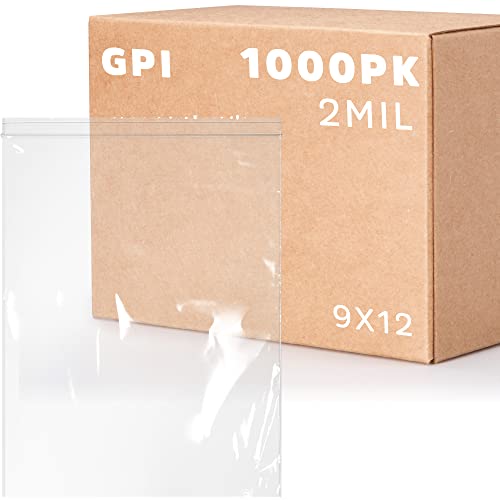9" x 12" Zip Bags (1000 Count)