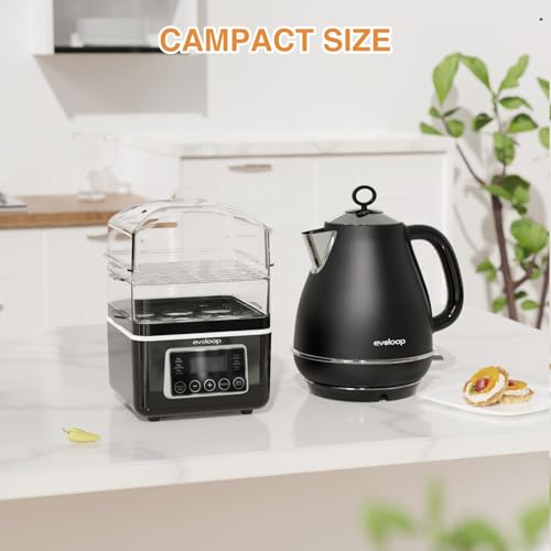 2 Tiers Electric Food Steamer for Cooking