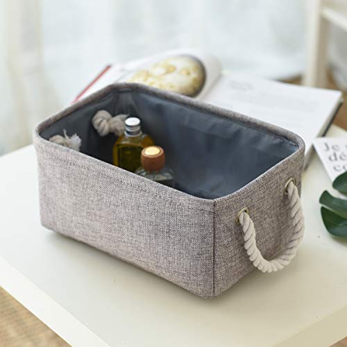 Storage Bins Medium 3 Pack Storage Baskets for Organizing Shelves (Grey / 3PCS/Medium -13.8Lx9.8Wx6.7H)