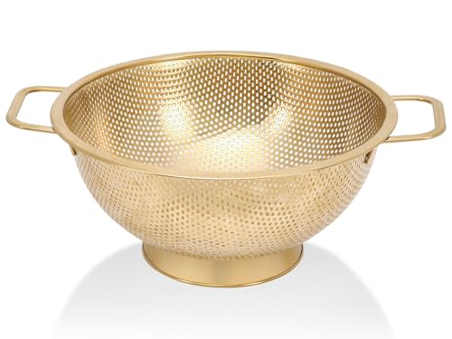 Gold Strainer for Kitchen (5QT)