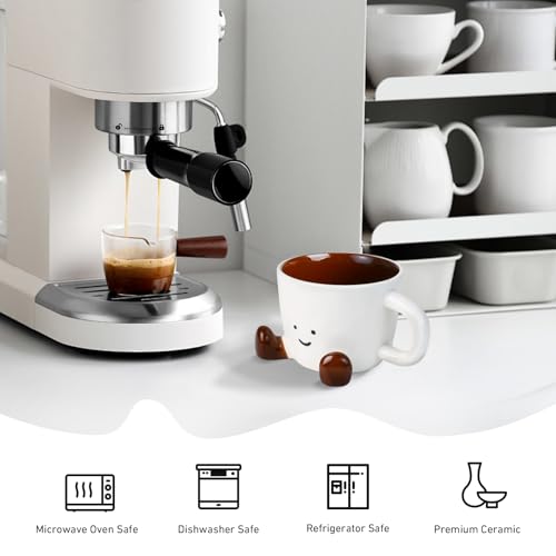 Cute Coffee Mug for Women (Coffee Brown)