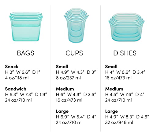 Reusable Food Storage Containers Full Set of 8 Gray (Full Set of 8 / Gray)