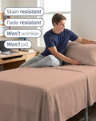 Twin XL 3 Piece Sheet Set (34 - Mauve / Twin XL)