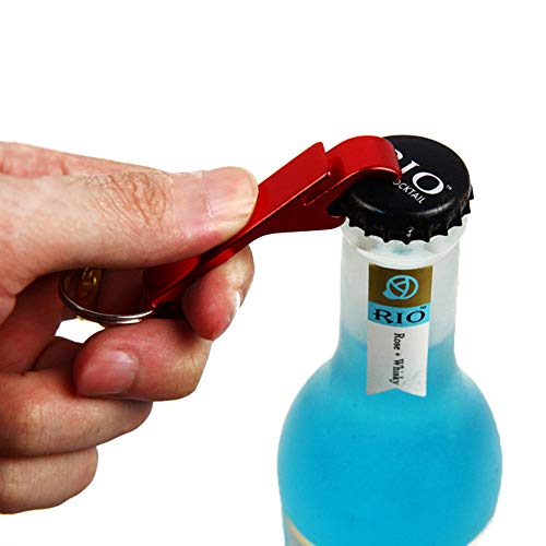 30pcs Personalized Bottle Opener Keychain Custom Aluminum Beer Bottle Opener Engraved Any Text (30 Count)