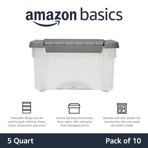 Plastic Storage Containers with Secure Latching Lids