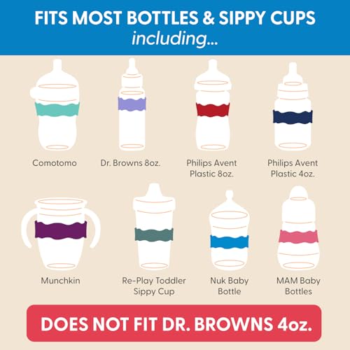 Orbit Labels Silicone Bottle Bands (Wild Berry Punch)