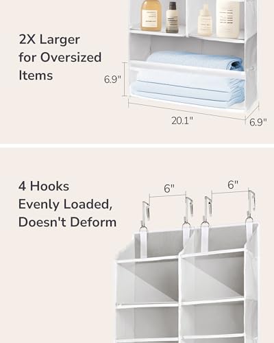 Over the Door Organizer (Light Grey / 1 Pack-Extra Large)