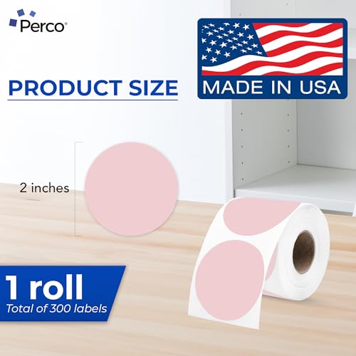 Pink Thermal Labels (Pink / 300 Stickers)